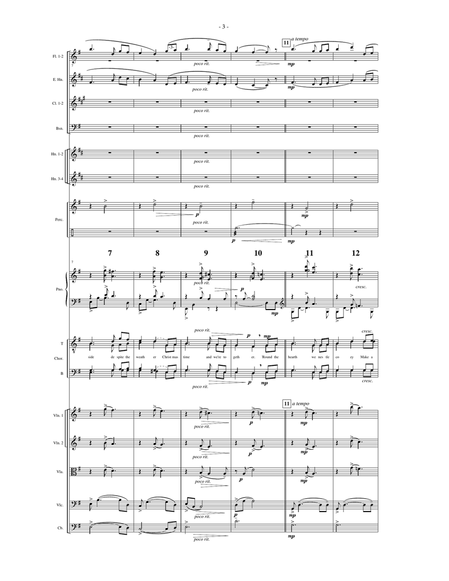 Make a Wish for Me on Christmas (Downloadable Full Score) Choir scores gallery preview page 3