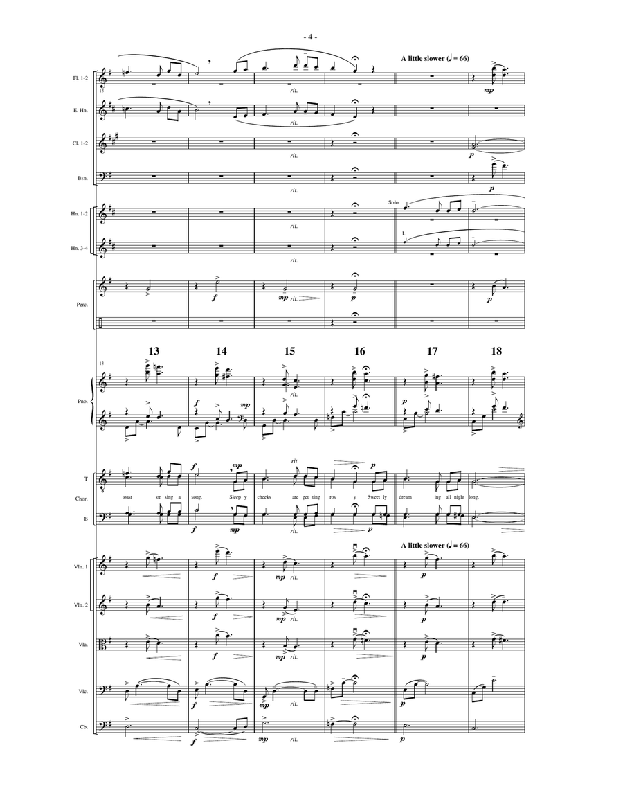 Make a Wish for Me on Christmas (Downloadable Full Score) Choir scores gallery preview page 4