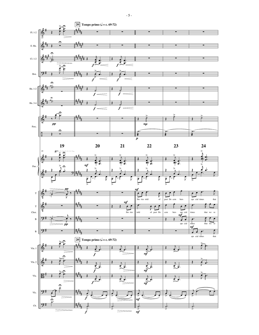 Make a Wish for Me on Christmas (Downloadable Full Score) Choir scores gallery preview page 5