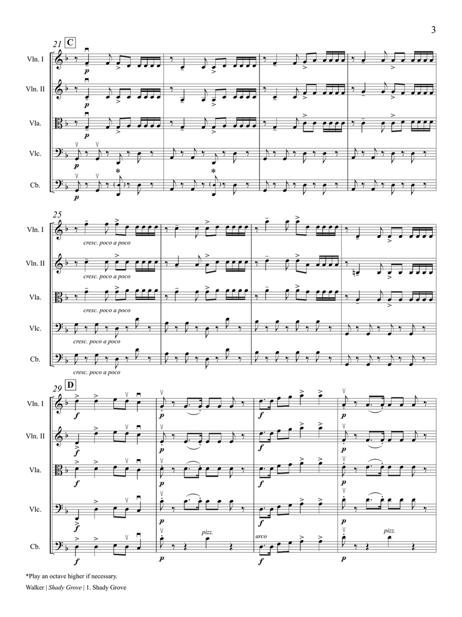 Shady Grove: and Other Songs from the Appalachian Mountains (Downloadable Additional Full Score) Score scores gallery preview page 4