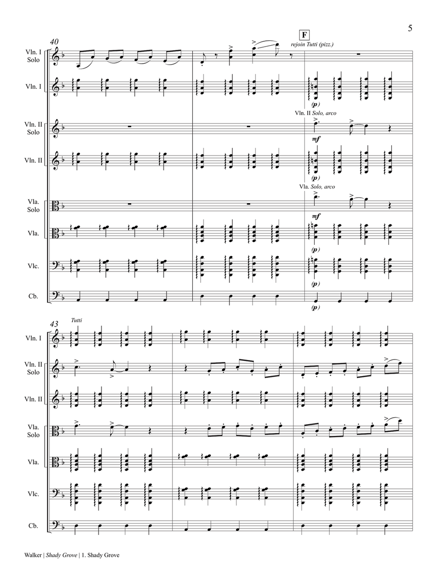 Shady Grove: and Other Songs from the Appalachian Mountains (Downloadable Additional Full Score) Score scores gallery preview page 6