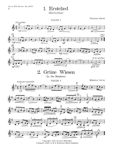 Slavonic Songs (for two violins)