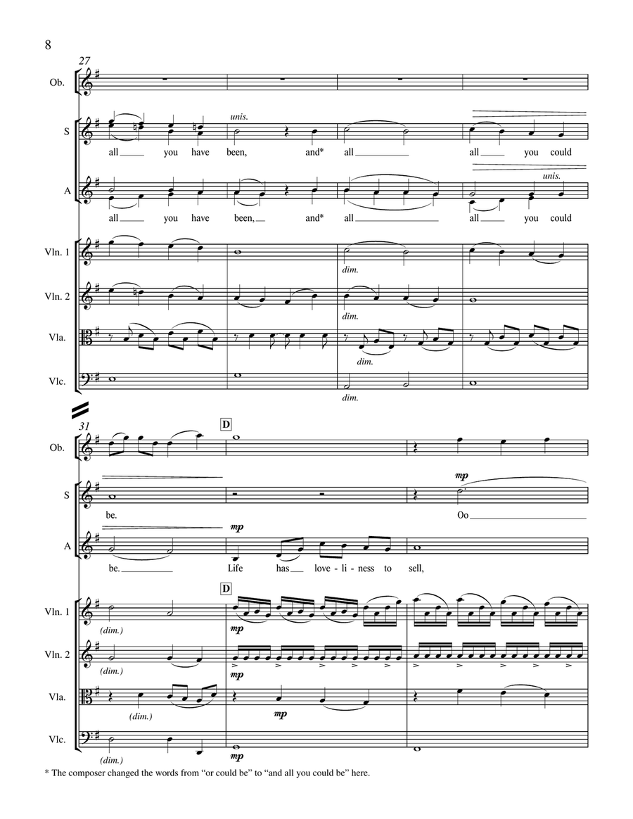 Spend All You Have On Loveliness from For a Breath of Ecstasy (Downloadable Full Score) Choir scores gallery preview page 6