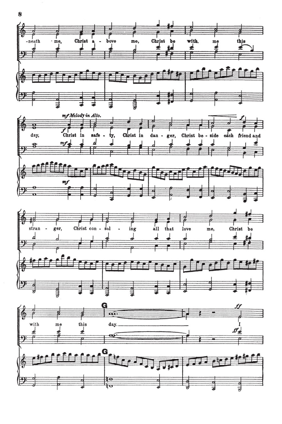 St. Patrick's Prayer (Fantasia on Irish Hymns) 4-Part scores gallery preview page 6