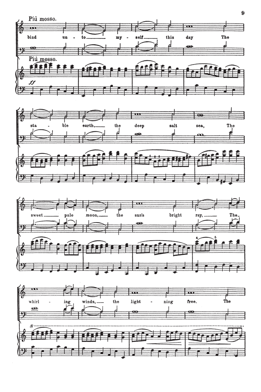 St. Patrick's Prayer (Fantasia on Irish Hymns) 4-Part scores gallery preview page 7