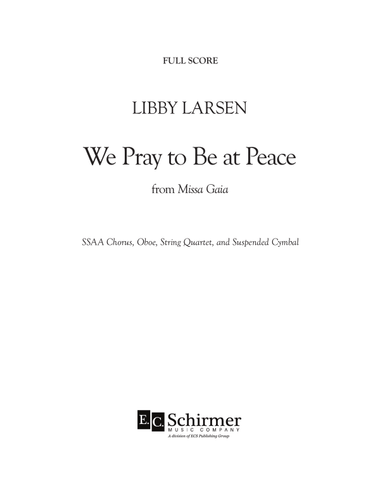 We Pray to Be at Peace from 