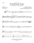 Wild Mountain Thyme (Downloadable Violin Part)