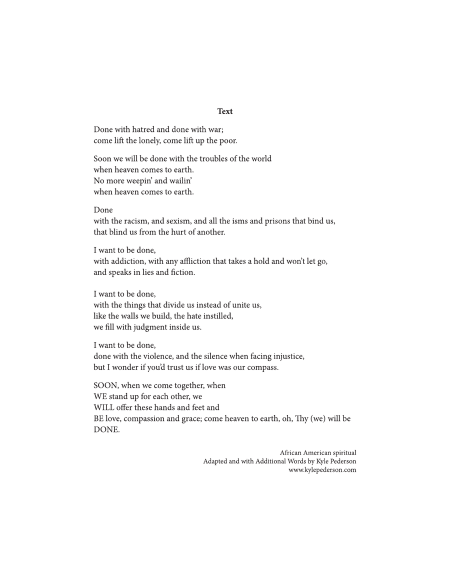 Soon We Will Be Done 4-Part scores gallery preview page 2