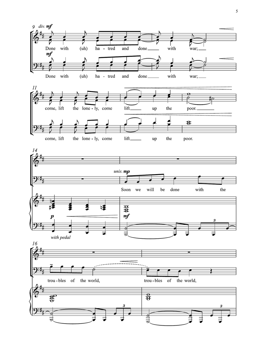 Soon We Will Be Done 4-Part scores gallery preview page 4