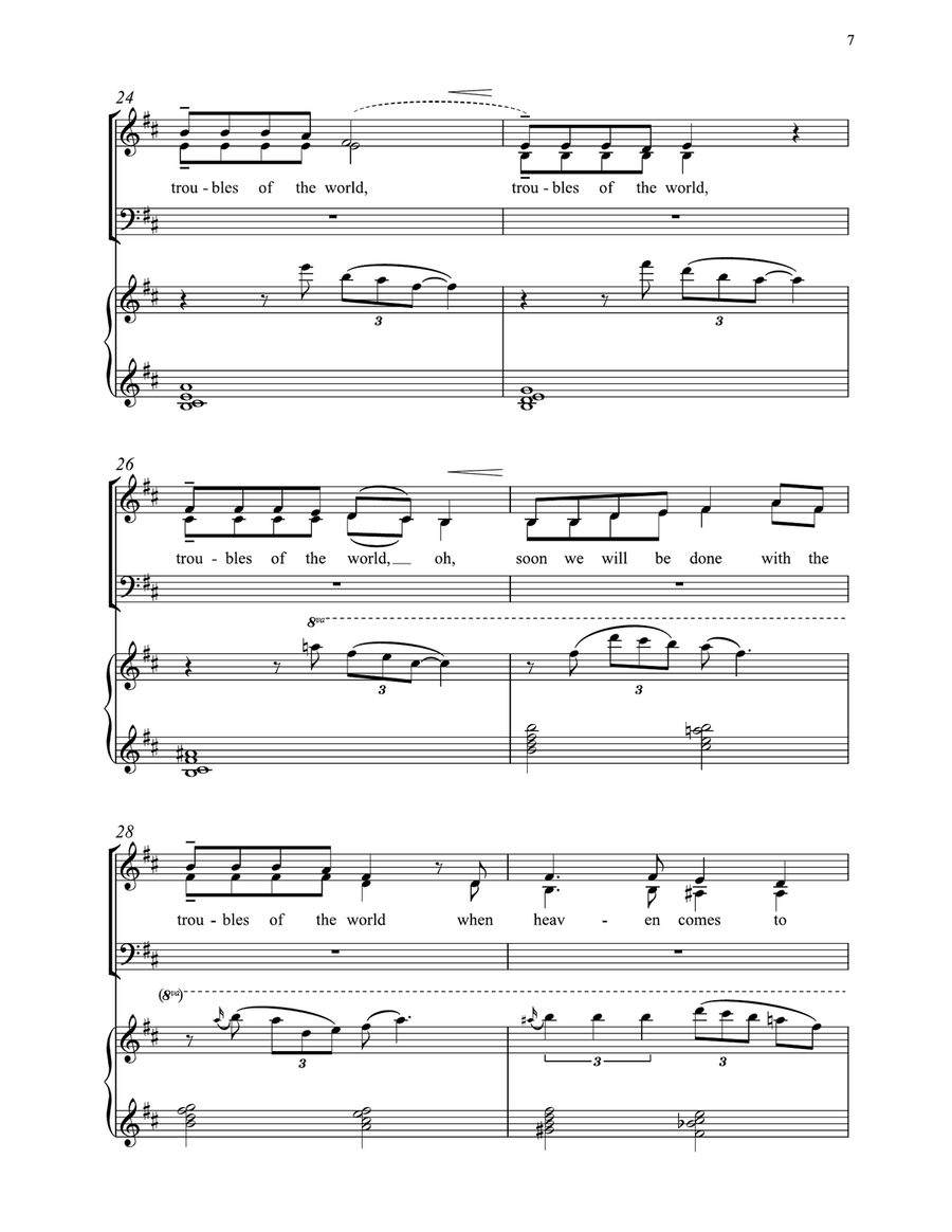 Soon We Will Be Done 4-Part scores gallery preview page 6