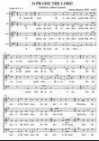 O Praise The Lord A Cappella SATB mini preview