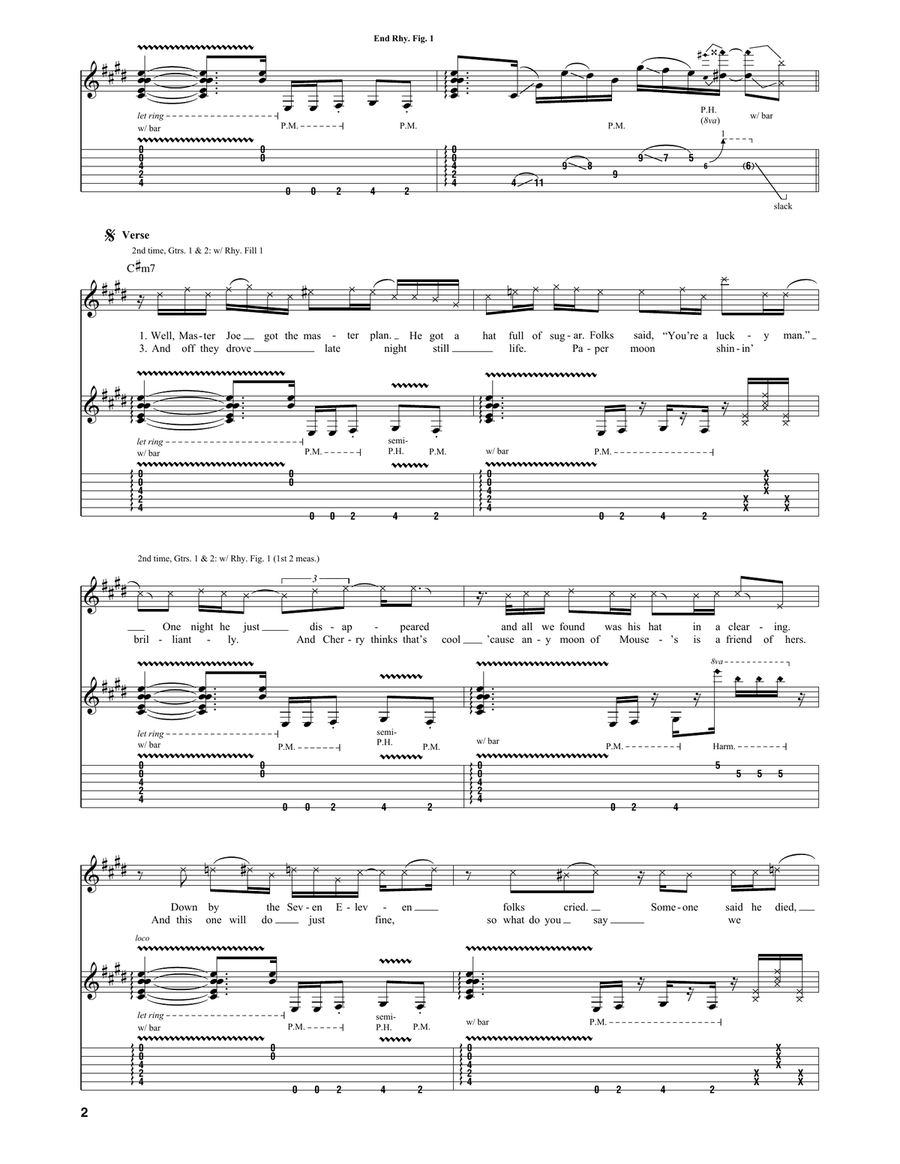 Big Trouble Big Trouble Guitar Tablature scores gallery preview page 2