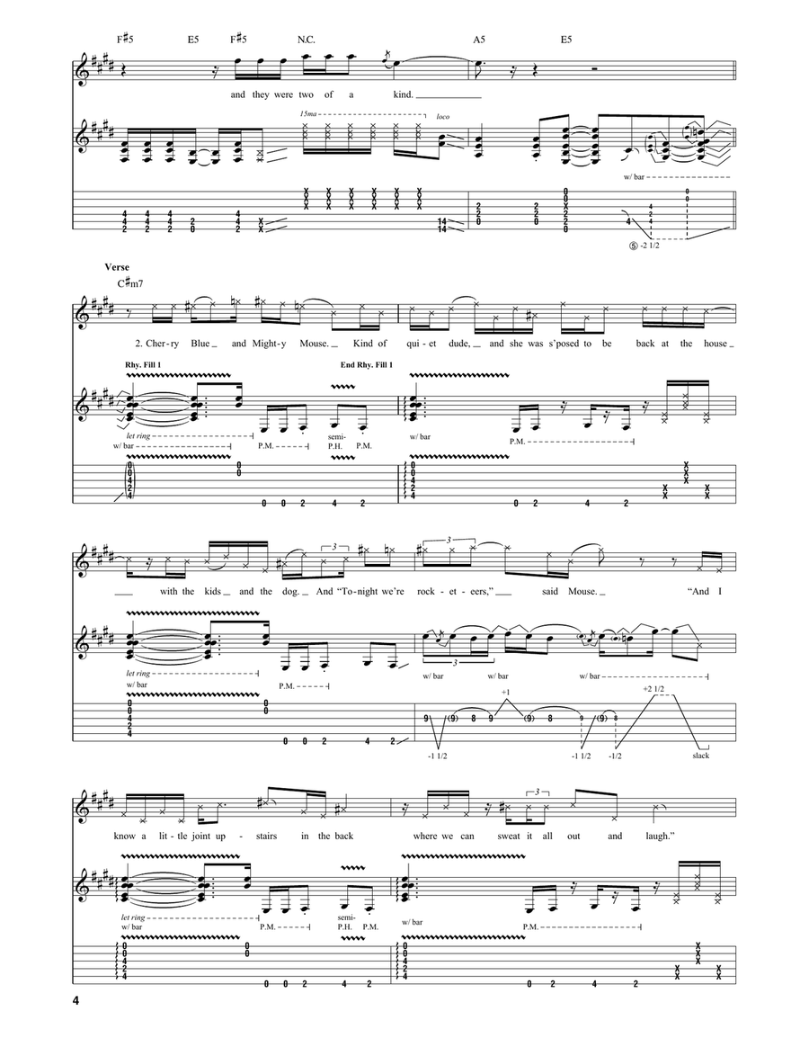 Big Trouble Big Trouble Guitar Tablature scores gallery preview page 4
