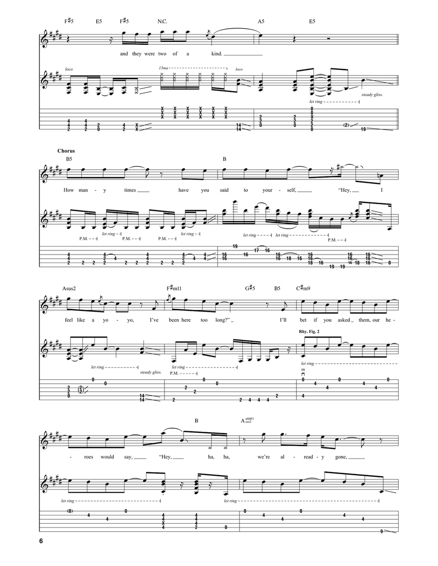 Big Trouble Big Trouble Guitar Tablature scores gallery preview page 6