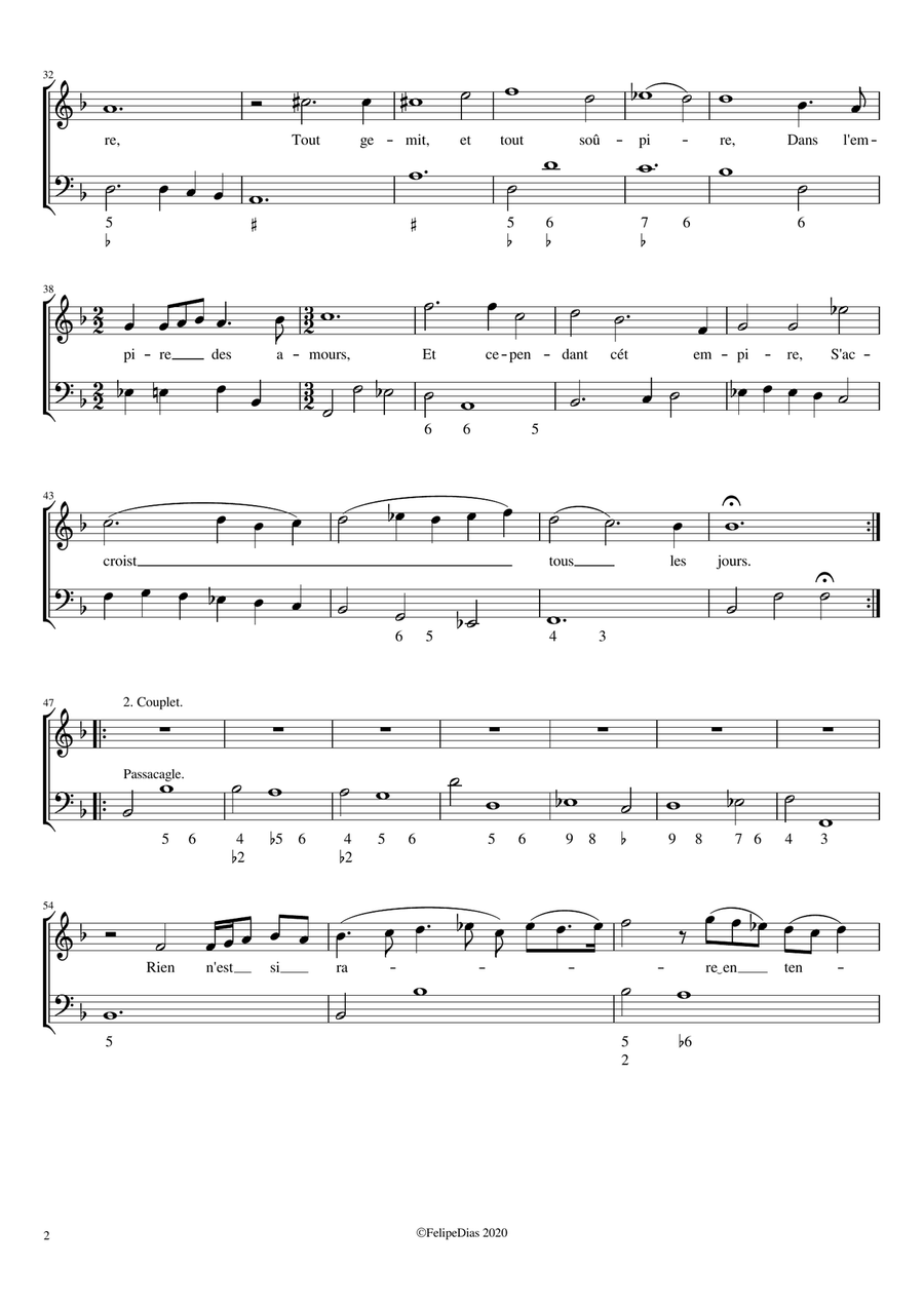 Quand une ame est bien atteinte Voice Solo scores gallery preview page 2