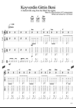 Koyverdin Gittin Beni (Turkish folk song reconstructed for a rock band setting)
