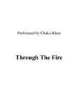 Through The Fire