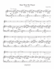 Hear Thou My Prayer (medium high)
