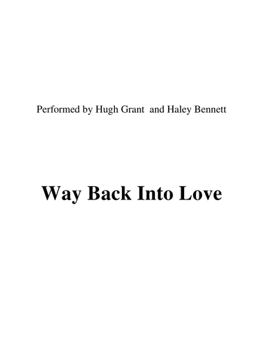 Way Back Into Love