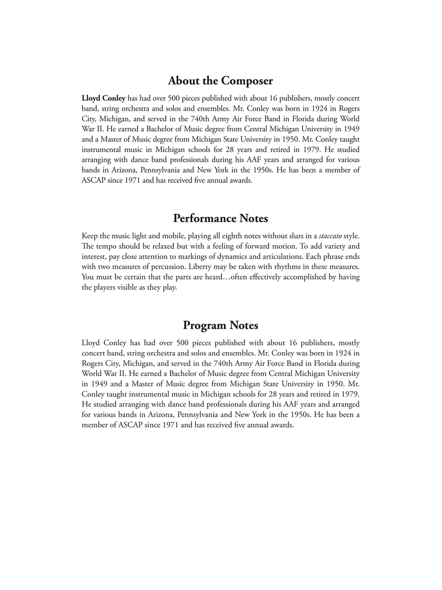 Bobsled Run Bobsled Run Concert Band scores gallery preview page 4