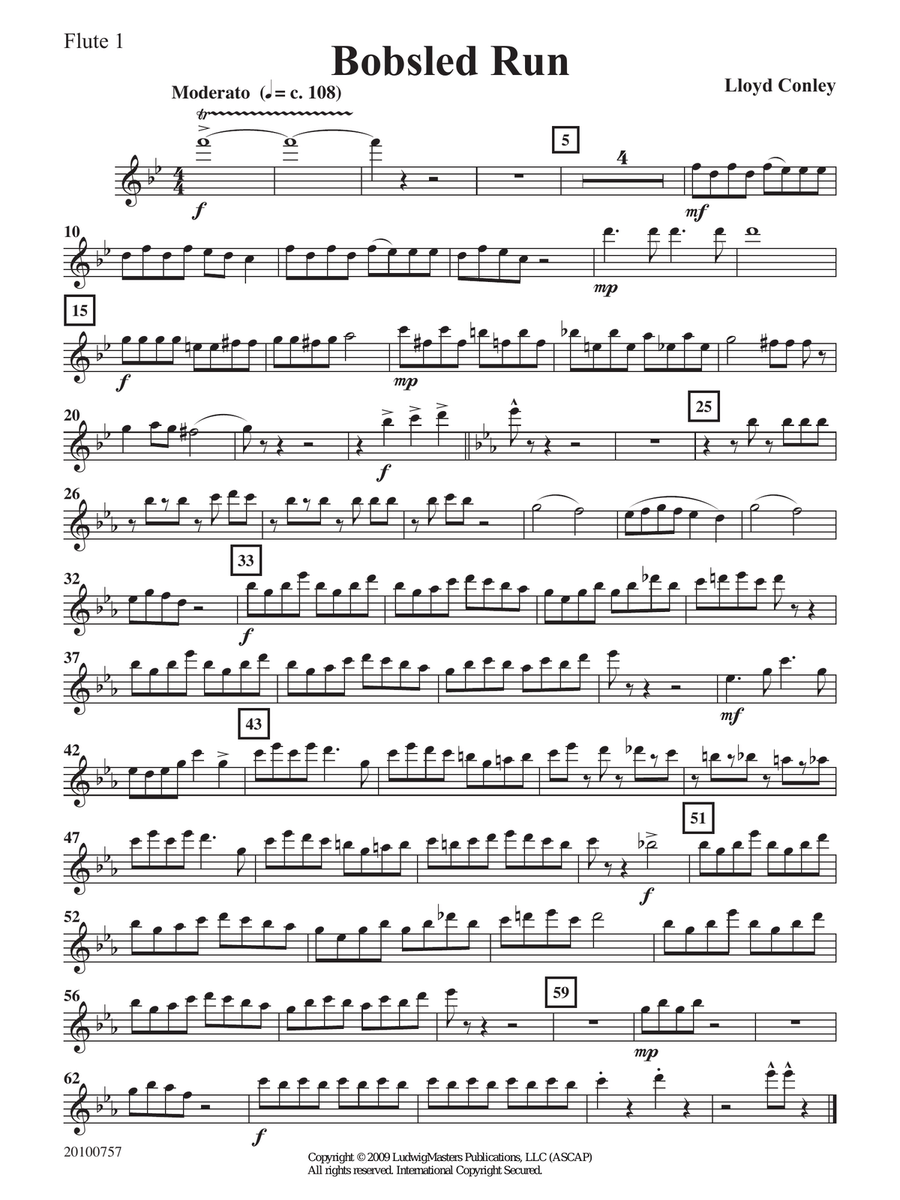 Bobsled Run Bobsled Run Concert Band scores gallery preview page 6
