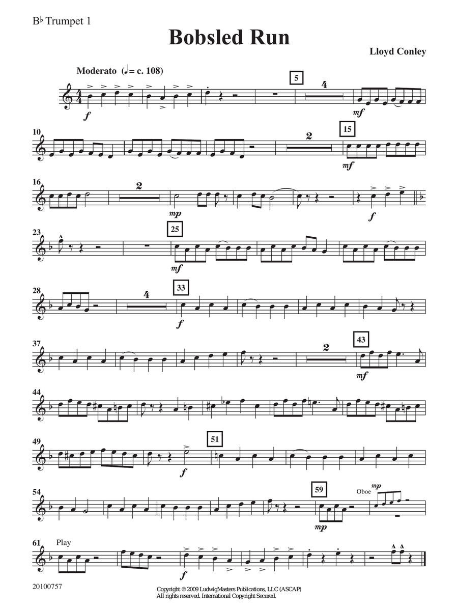 Bobsled Run Bobsled Run Concert Band scores gallery preview page 7