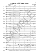 Super-Secret Super Sleuths Concert Band scores gallery preview page 4