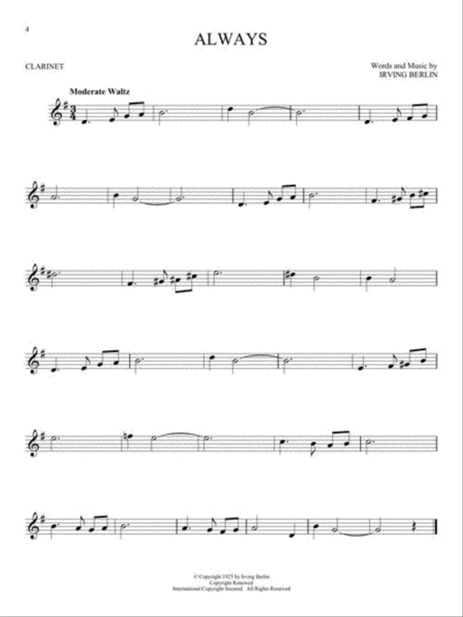 101 Most Beautiful Songs 101 Most Beautiful Songs Clarinet Solo scores gallery preview page 5