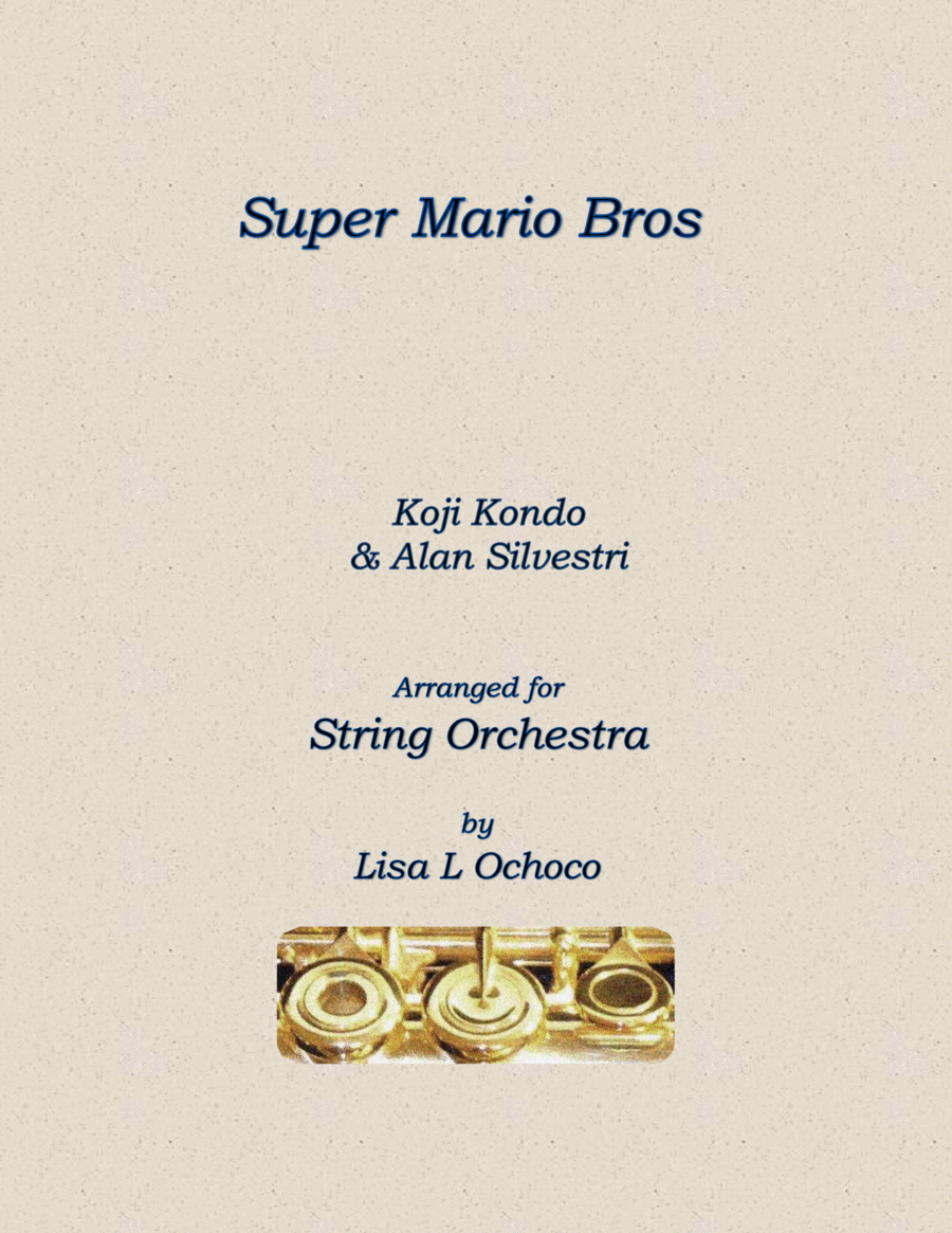 Super Mario Bros. Main Theme String Orchestra scores gallery preview page 1