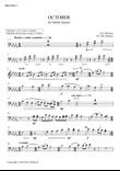 October (Alleluia) for Mallet Quartet (arr. Joby Burgess) - Marimba 1