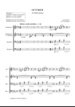 October (Alleluia) for Mallet Quartet (arr. Joby Burgess) - Full Score
