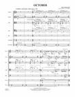 October - Full Score (arr. Paul Lavender)
