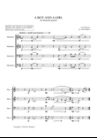 A Boy And A Girl for Marimba Quartet (arr. Joby Burgess) - Full Score