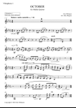 October (Alleluia) for Mallet Quartet (arr. Joby Burgess) - Vibraphone 1