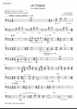 October (Alleluia) for Mallet Quartet (arr. Joby Burgess) - Marimba 2