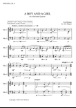 A Boy And A Girl for Marimba Quartet (arr. Joby Burgess) - MARIMBA 2 & 4