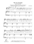 We Are Grateful (Church Without Walls)