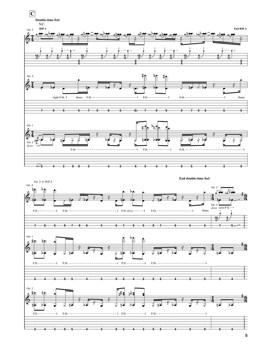 The Attitude Song The Attitude Song Guitar Tablature scores gallery preview page 5