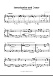 Introduction and Dance - piano solo