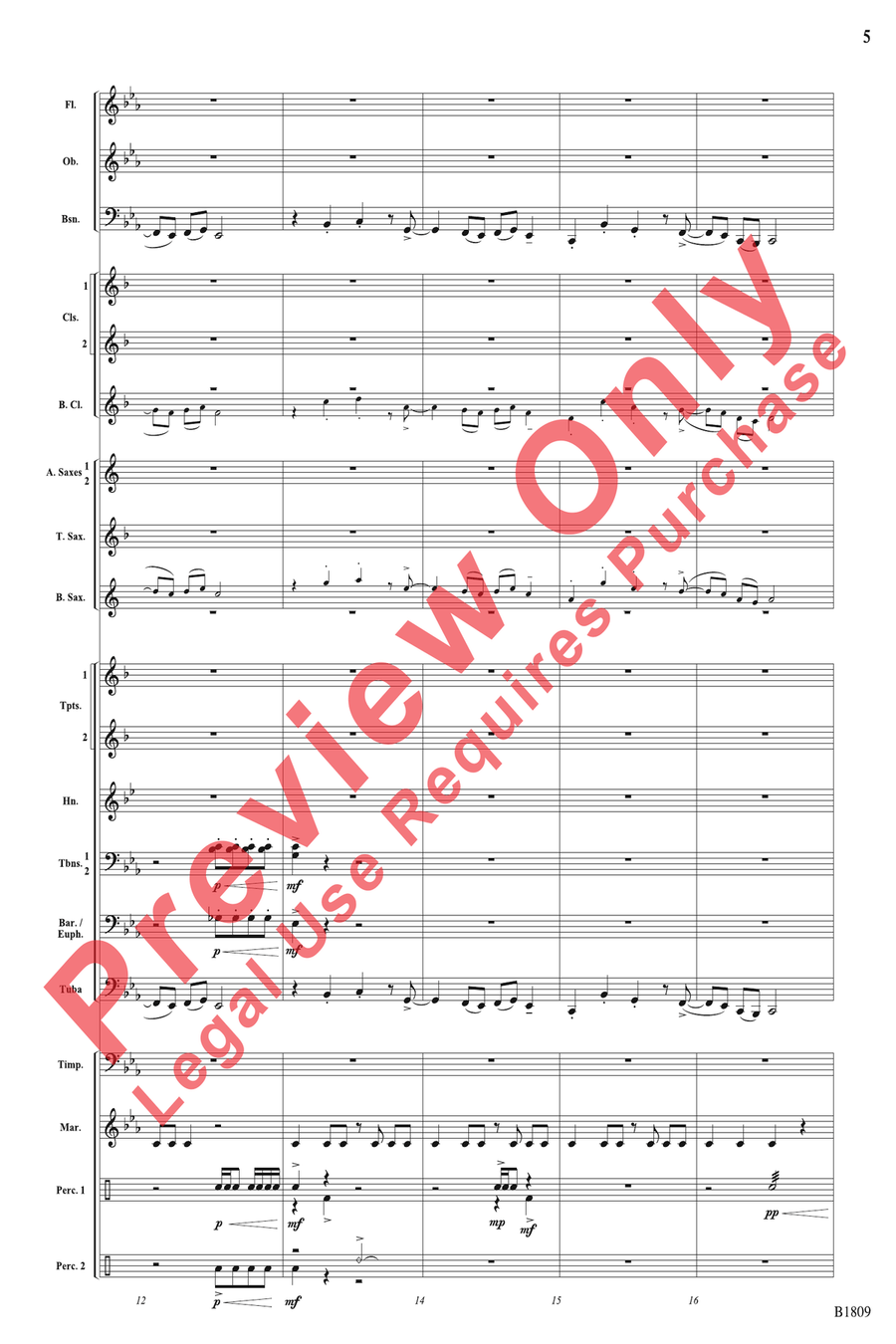 Tripwire Tripwire Concert Band scores gallery preview page 5