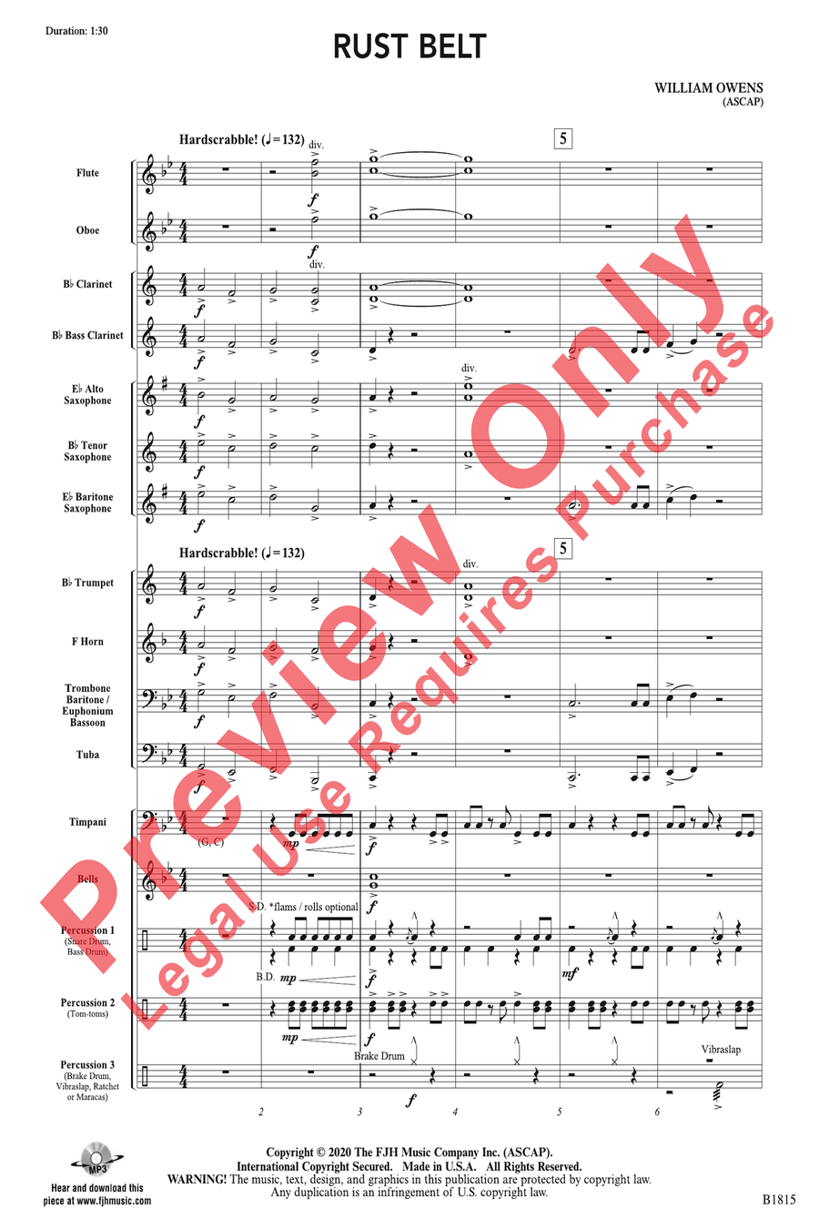 Rust Belt Rust Belt Concert Band scores gallery preview page 3
