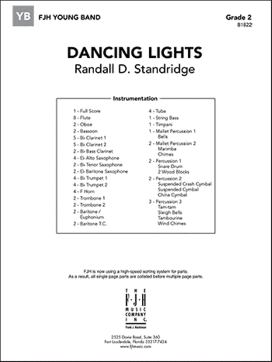 Dancing Lights Dancing Lights Concert Band scores gallery preview page 1