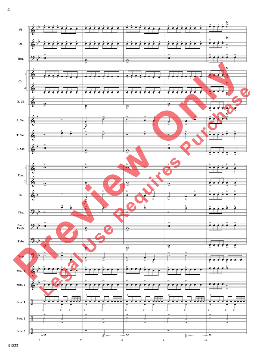 Dancing Lights Dancing Lights Concert Band scores gallery preview page 5