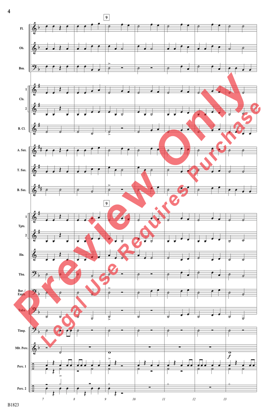 Storm Storm Concert Band scores gallery preview page 4