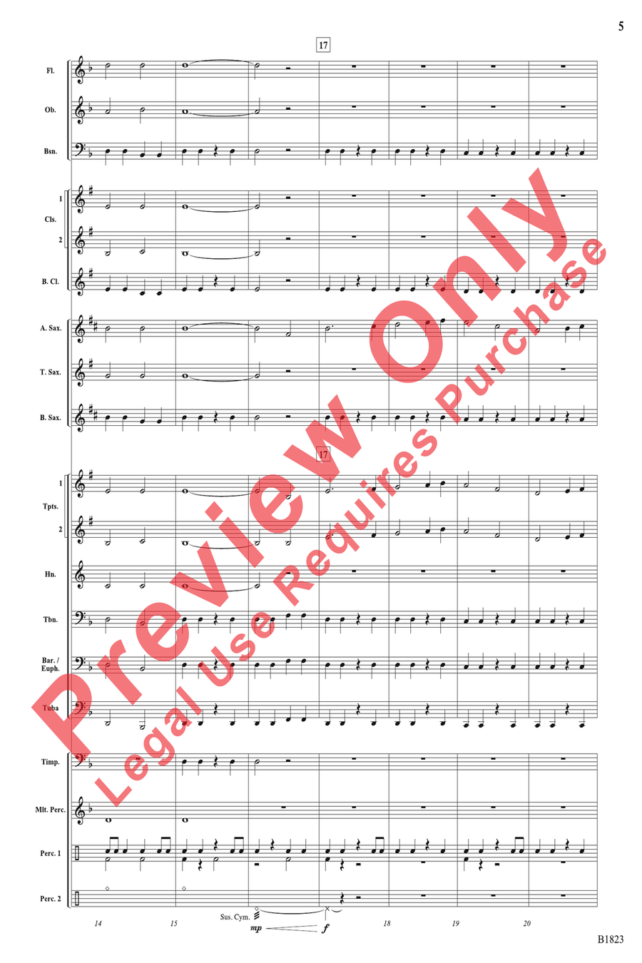 Storm Storm Concert Band scores gallery preview page 5
