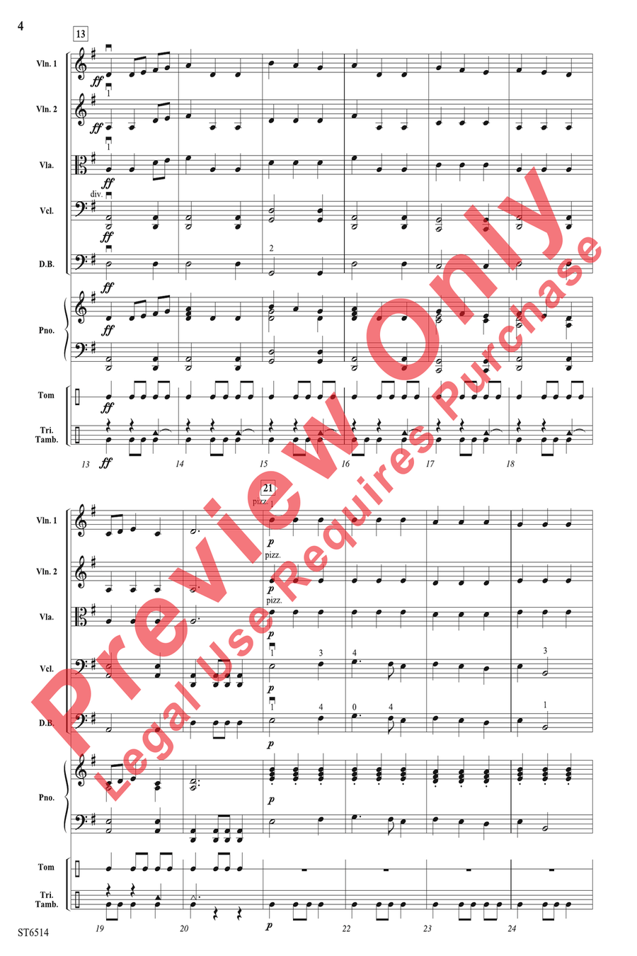Celtic Sunrise Celtic Sunrise String Orchestra scores gallery preview page 4