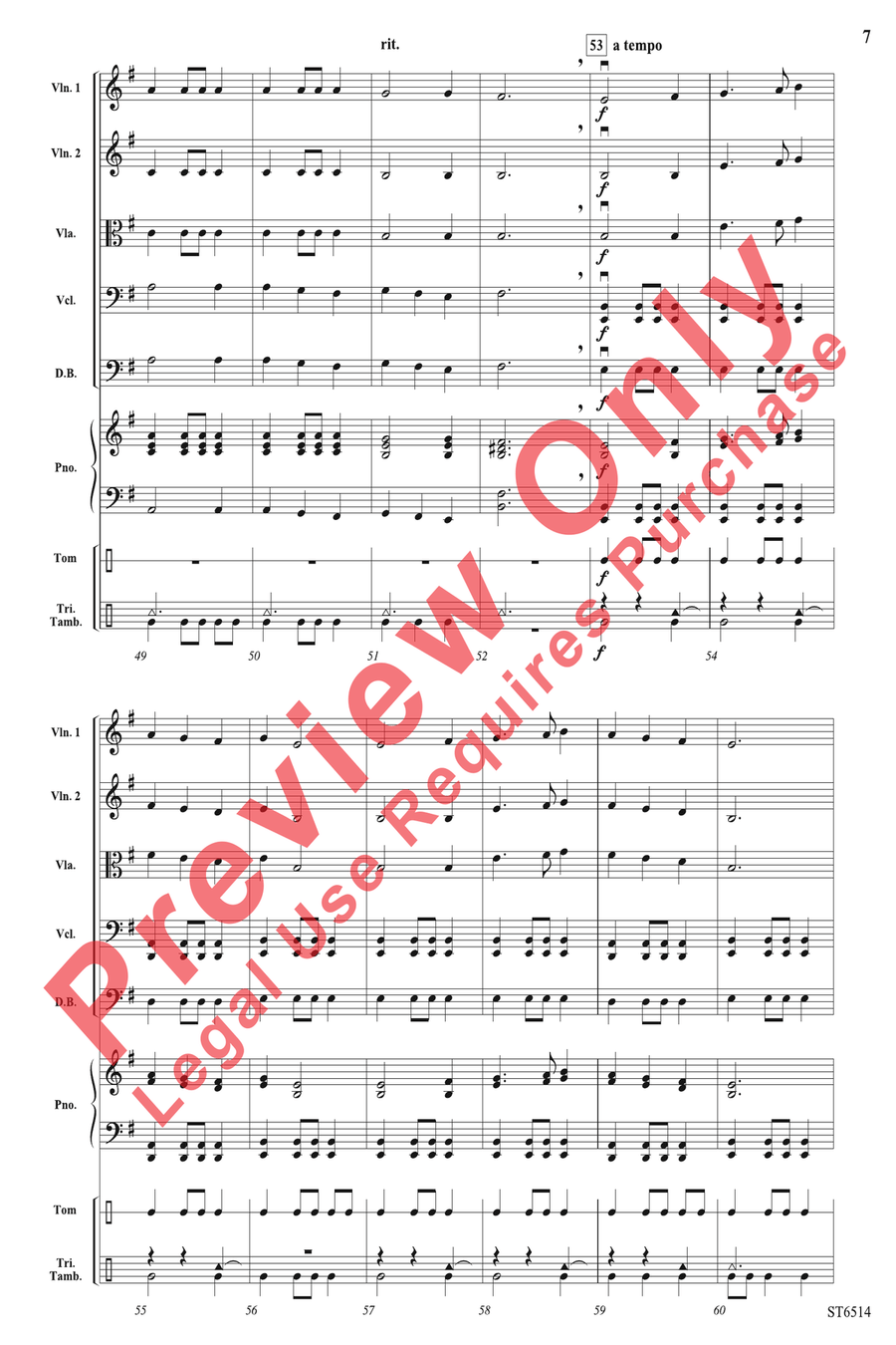 Celtic Sunrise Celtic Sunrise String Orchestra scores gallery preview page 7