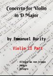 Concerto for Violin in D Major by Emmanuel Burity (1969- )