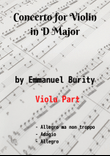 Concerto for Violin in D Major by Emmanuel Burity (1969- )