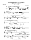 Saint-Saens Clarinet Sonata Movement II Studies